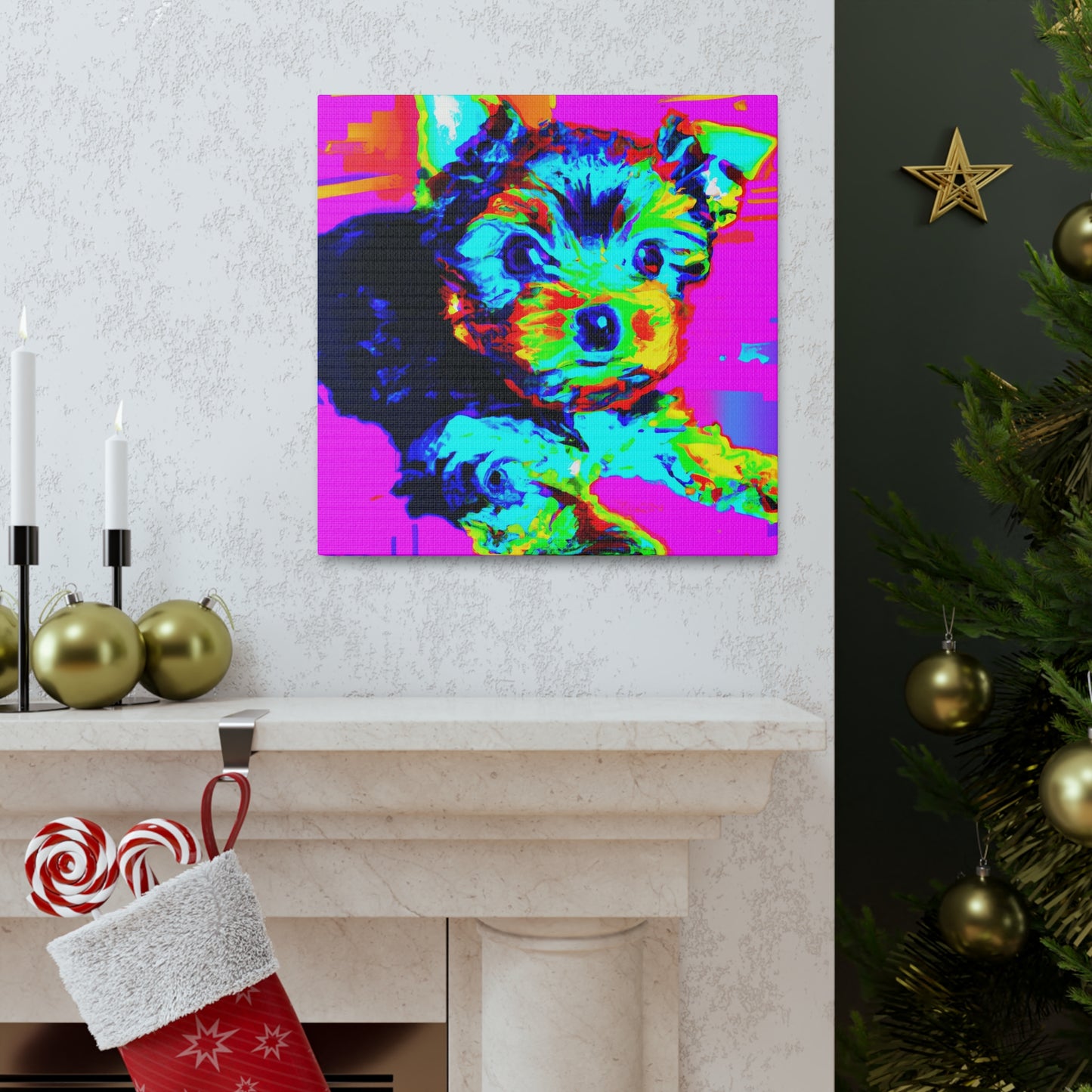 Kingston Dionita I - Yorkie Puppy - Canvas