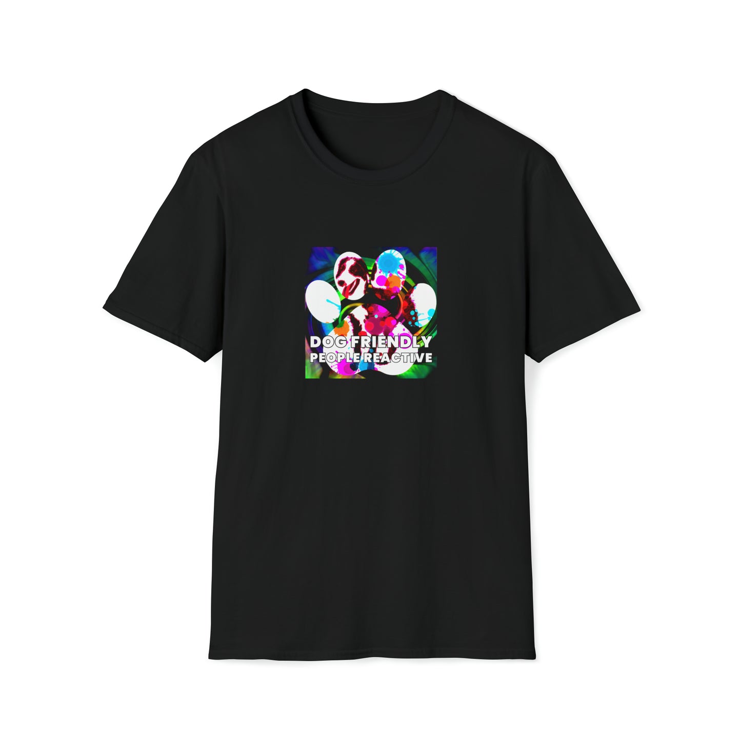 Sparklez Kickz - "Dog Friendly, People Reactive" (colored swirl) Unisex Tee