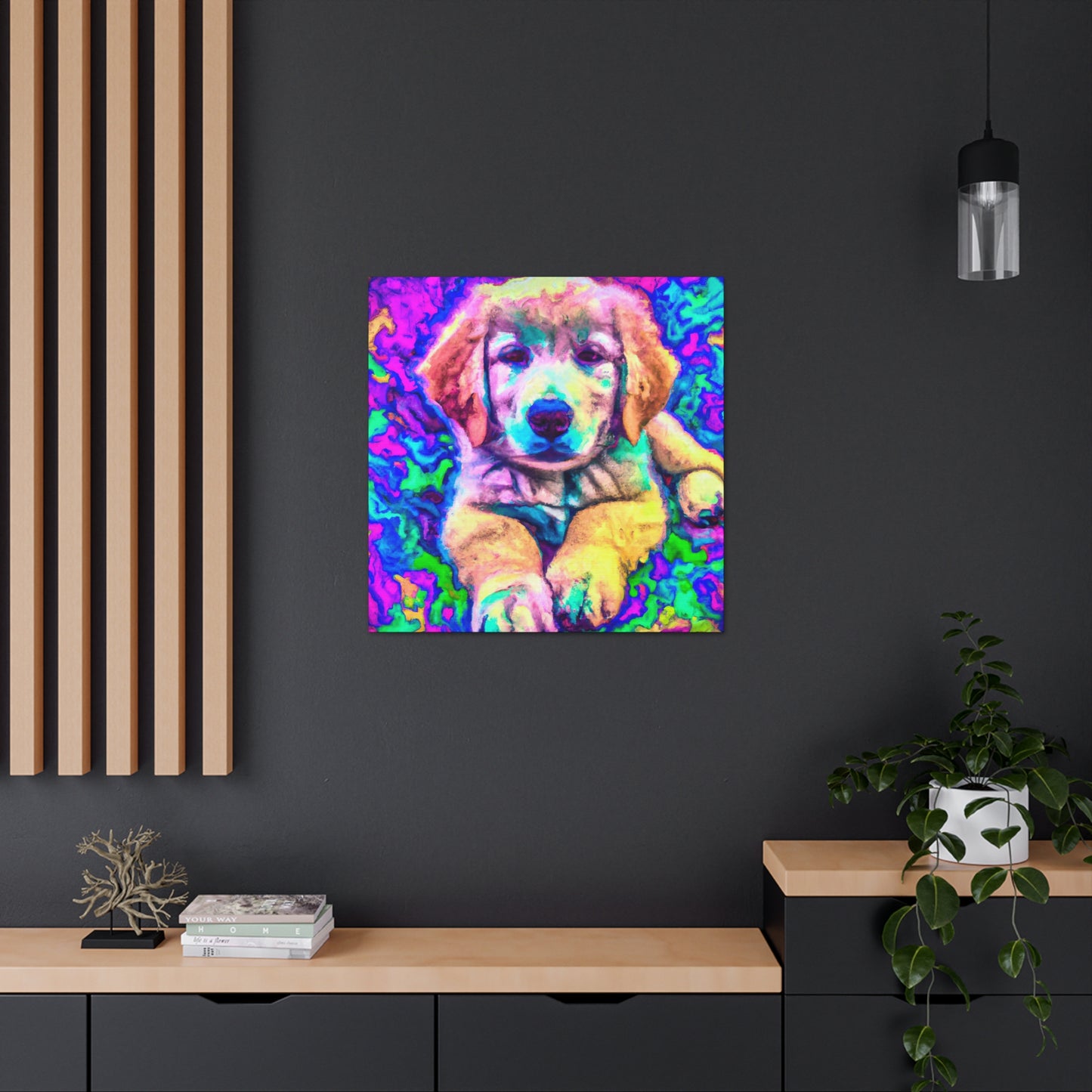 Baroness Adalva of Astana - Golden Retriever Puppy - Canvas