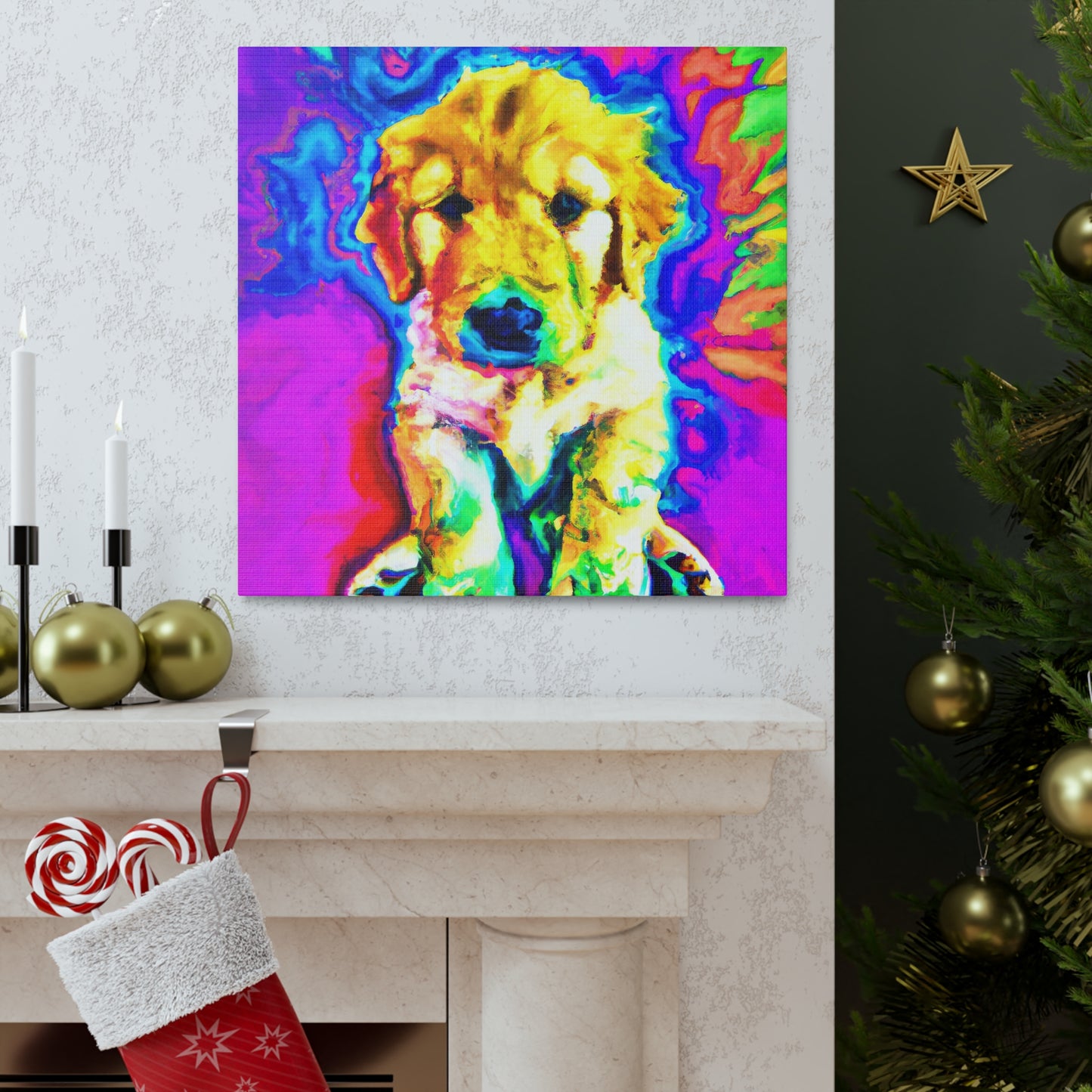 Marelyne, Duchess of Brabant - Golden Retriever Puppy - Canvas