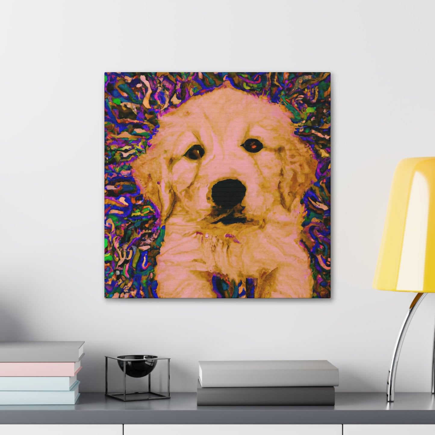 Countess Eleonore Magnificento - Golden Retriever Puppy - Canvas