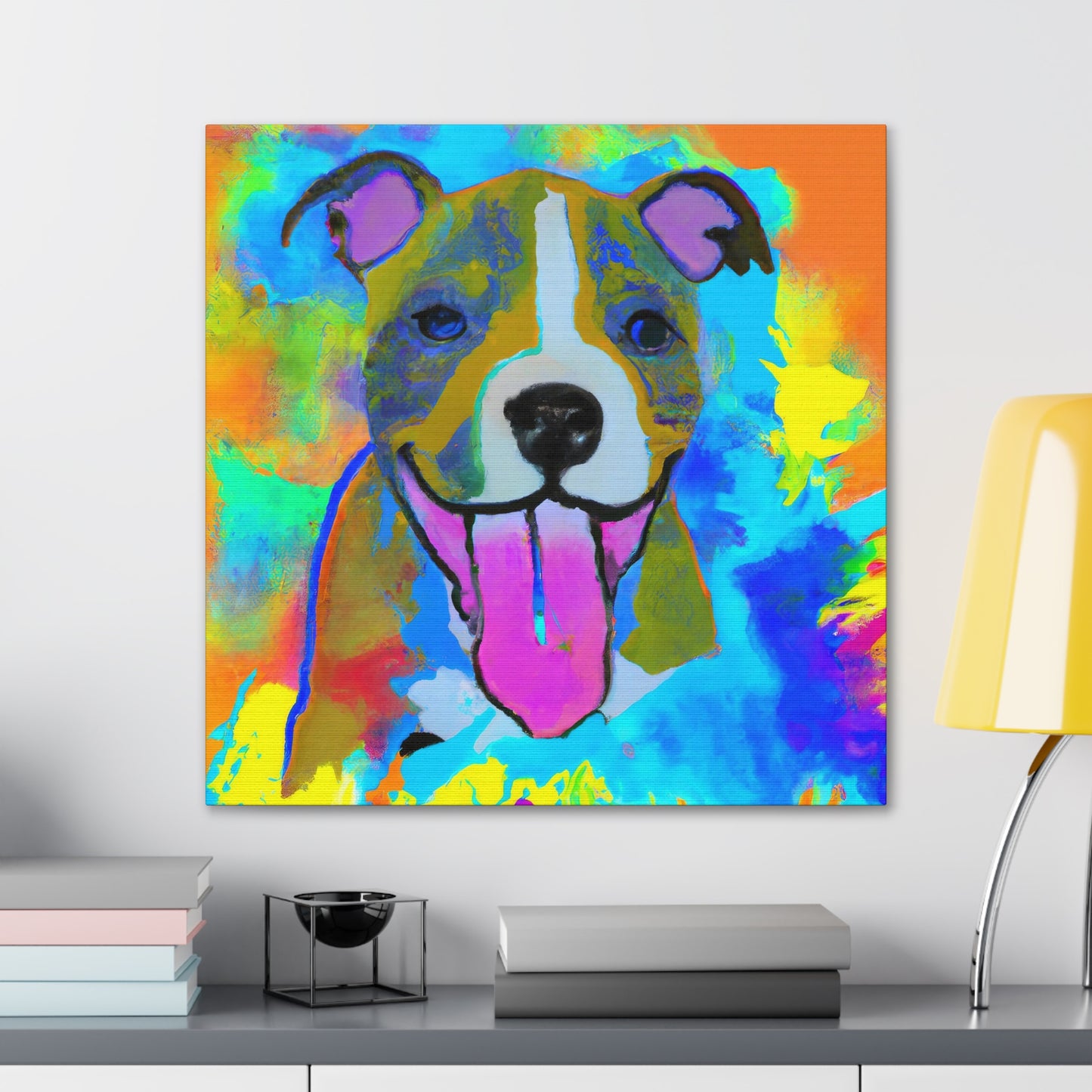 The Royal Painter - Lady Augusta Sommerset - Pitbull Puppy - Canvas