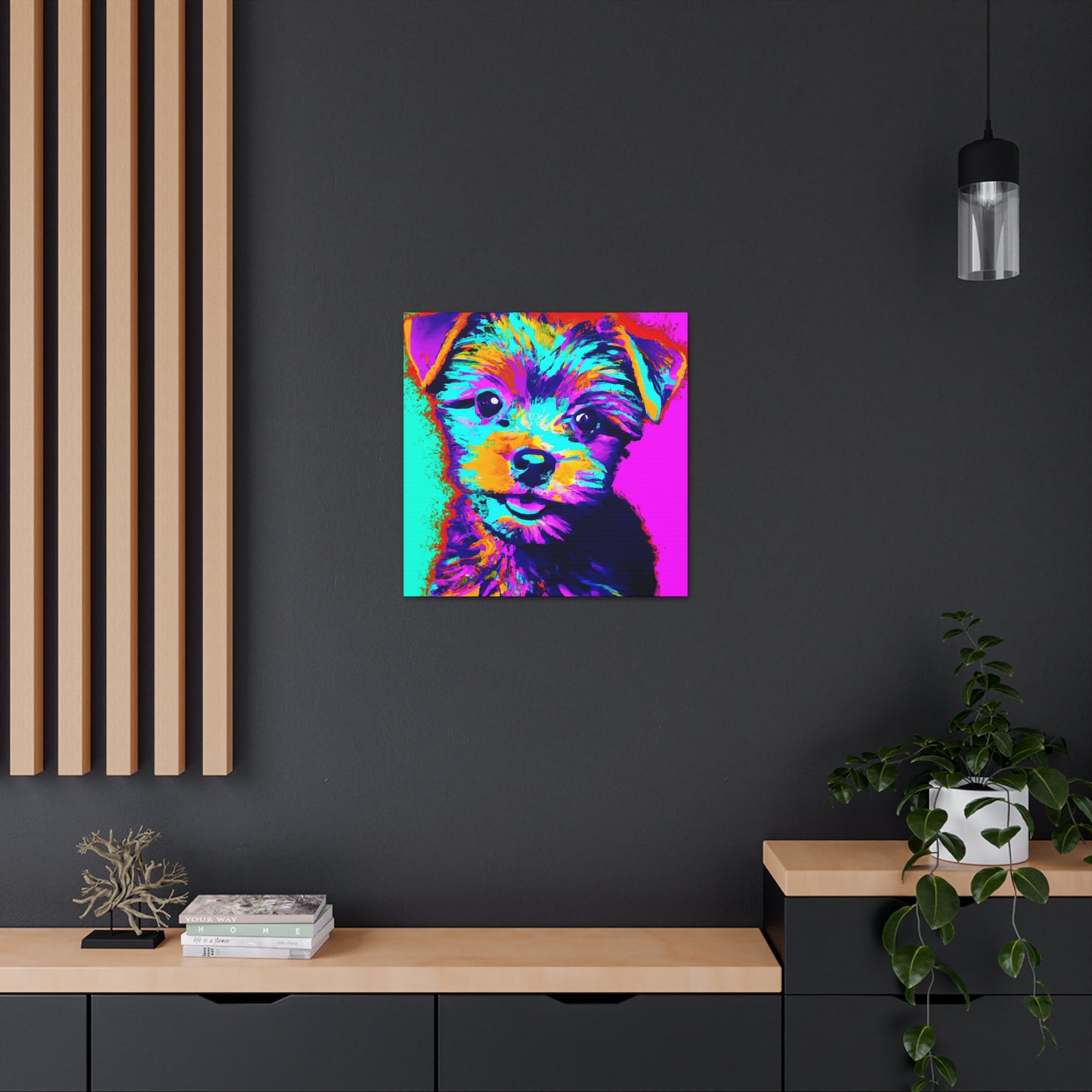 Afton Wilhemina de Winshire - Yorkie Puppy - Canvas