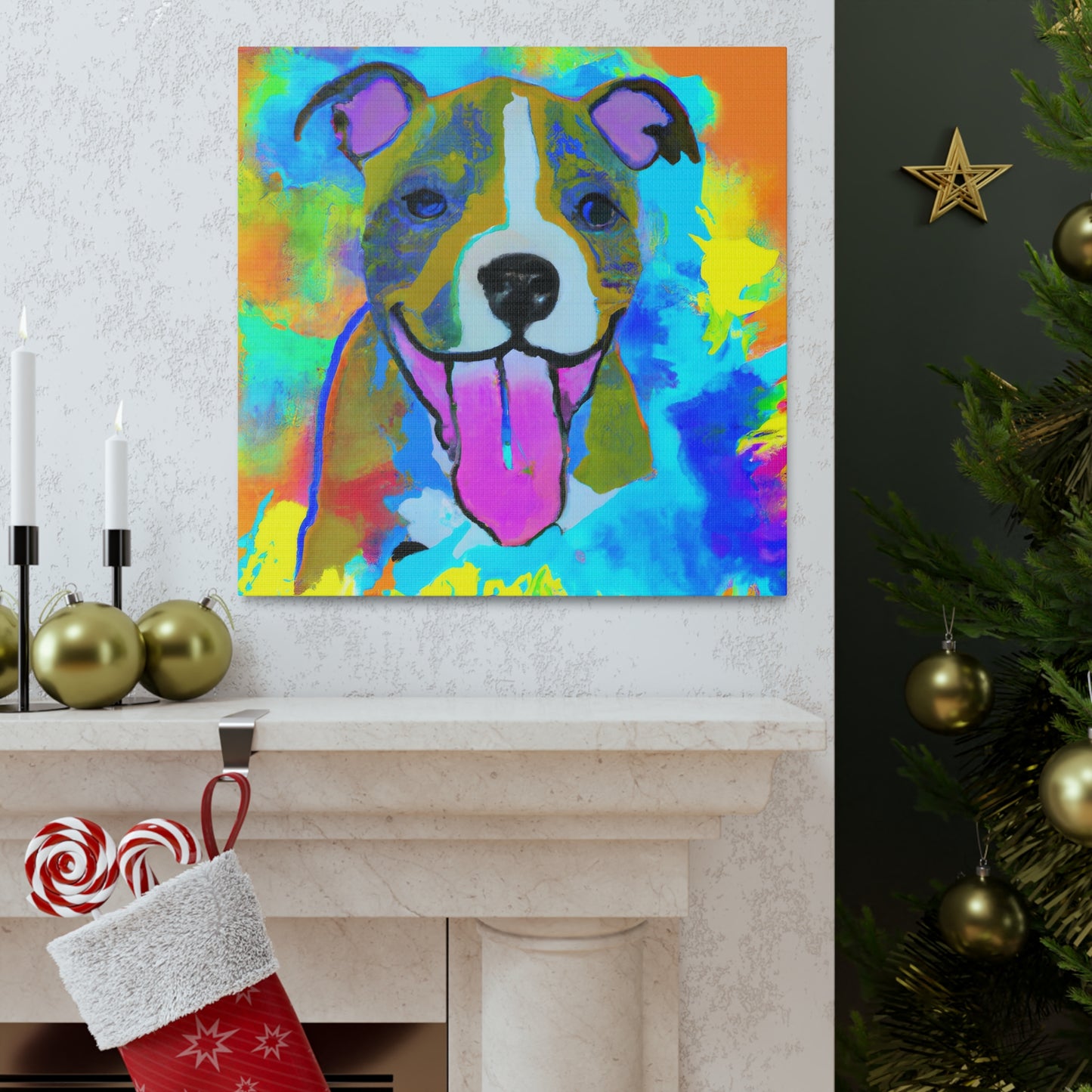 The Royal Painter - Lady Augusta Sommerset - Pitbull Puppy - Canvas