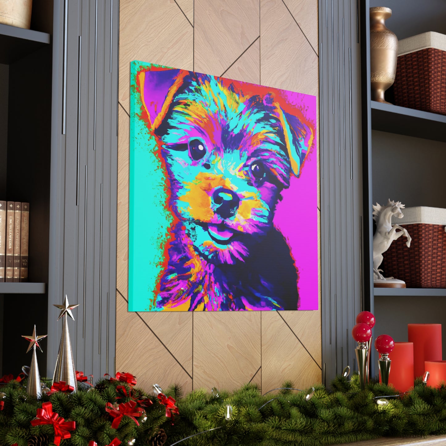 Afton Wilhemina de Winshire - Yorkie Puppy - Canvas