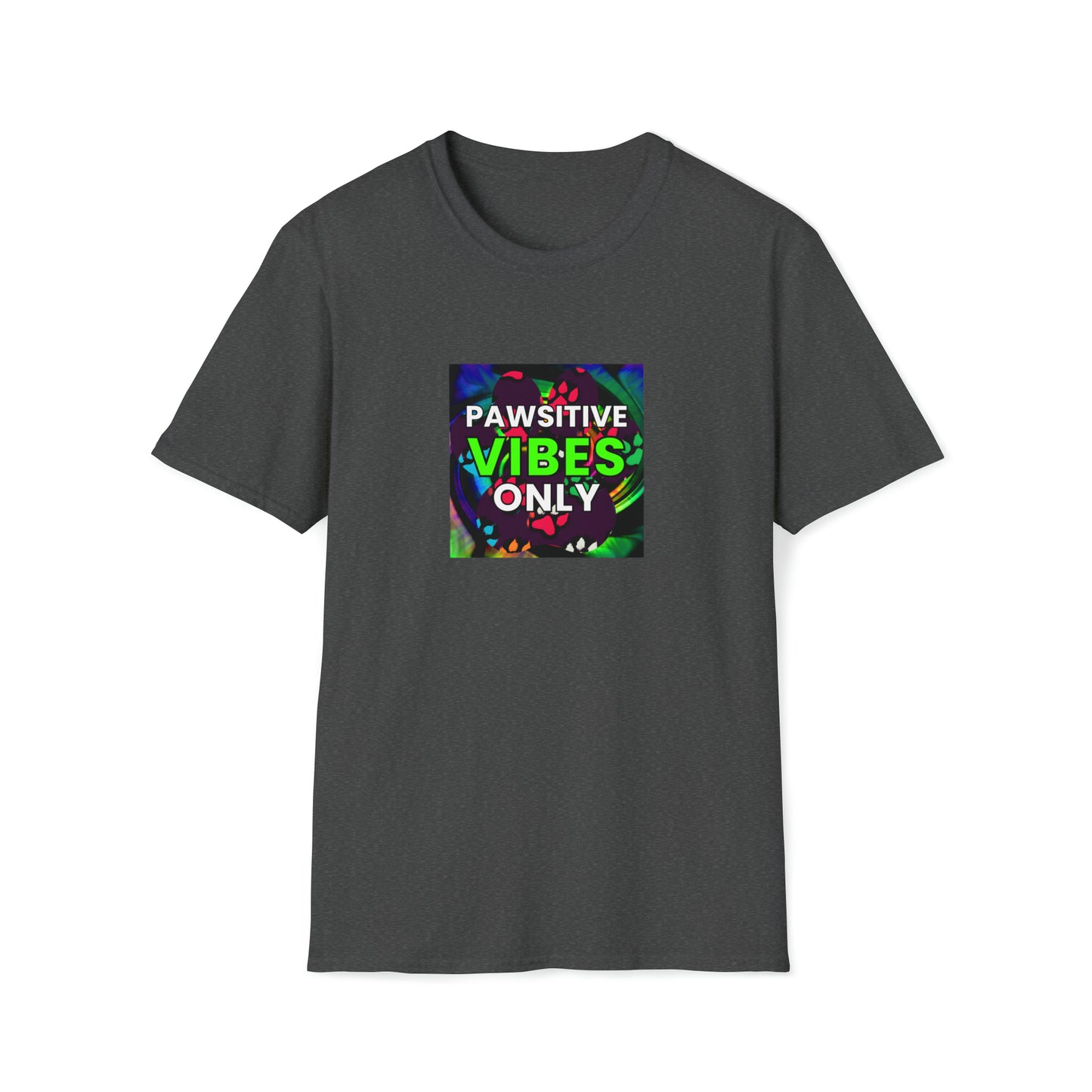 Positive Patty (or Patrick) the Perception Prophet. - "Pawsitive Vibes Only" Unisex Tee