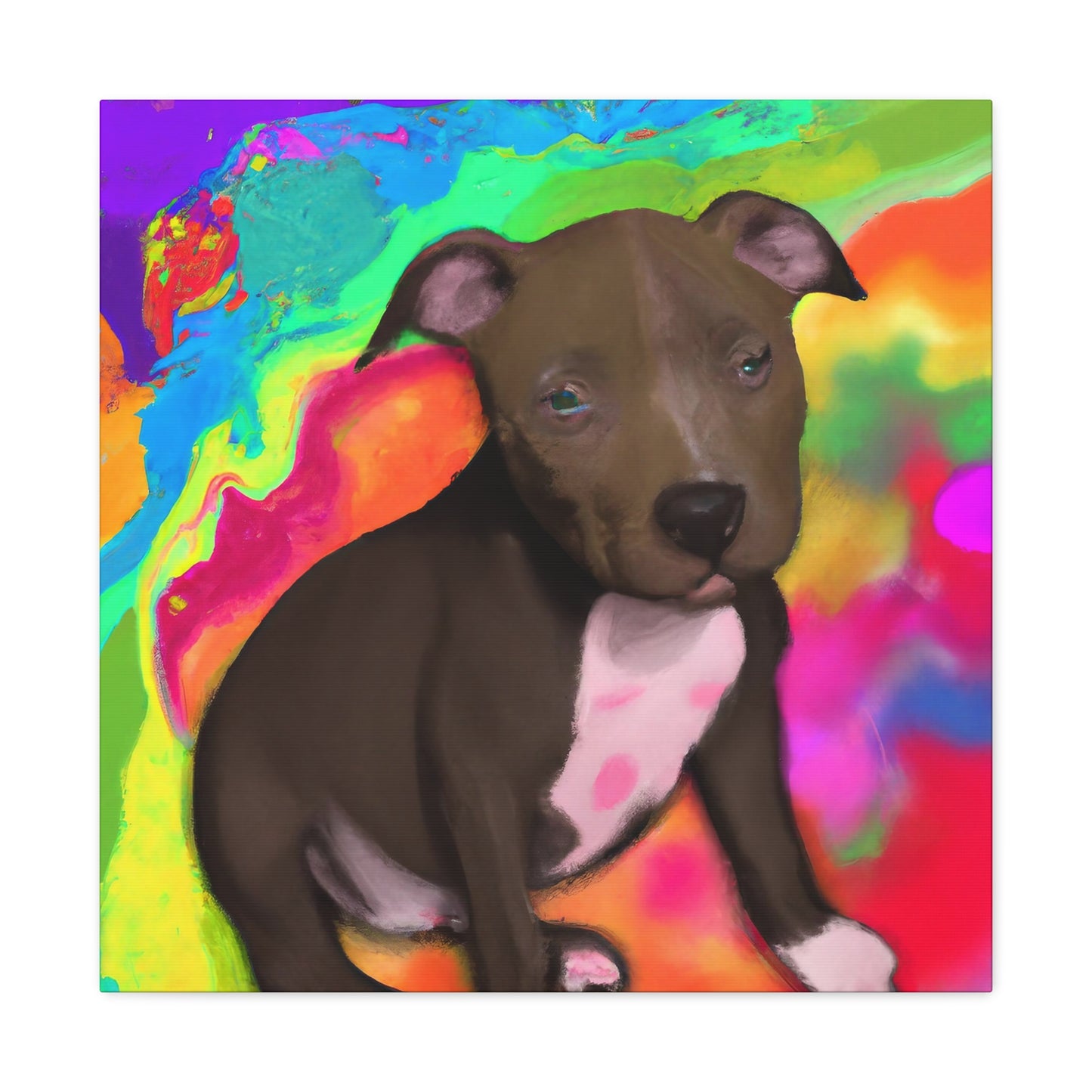 Augustus Royalty - Pitbull Puppy - Canvas