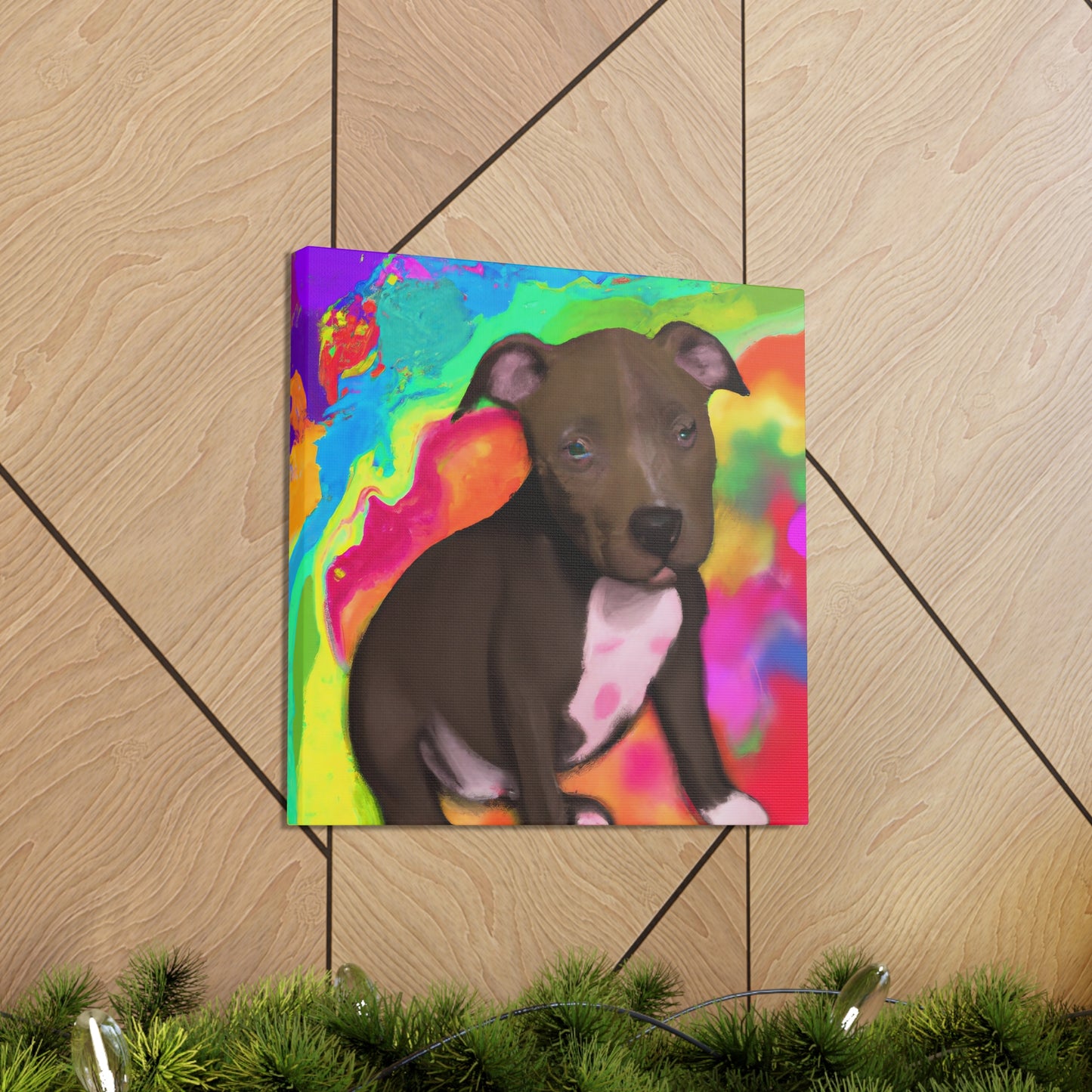 Augustus Royalty - Pitbull Puppy - Canvas